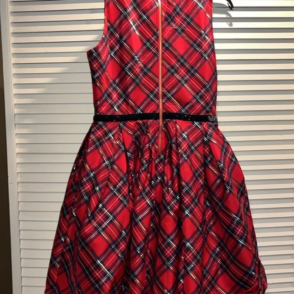 American Girl holiday tartan plaid girls‎ dress 16 like new